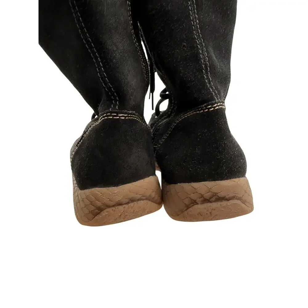Primigi Enora Black Girls Lace Up Boots Leather EU 28 / US 10.5